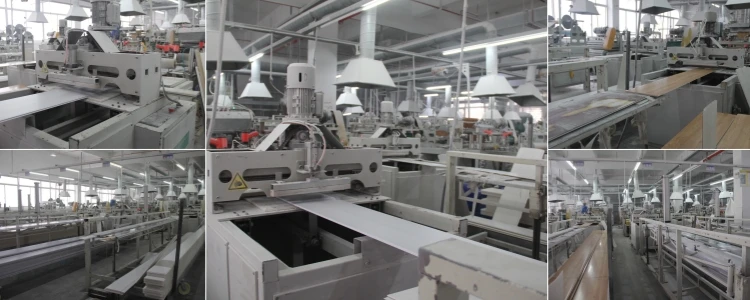 factory show of PVC ceiling board