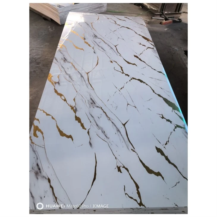 Panou de perete PVC Acoperire UV Mármol